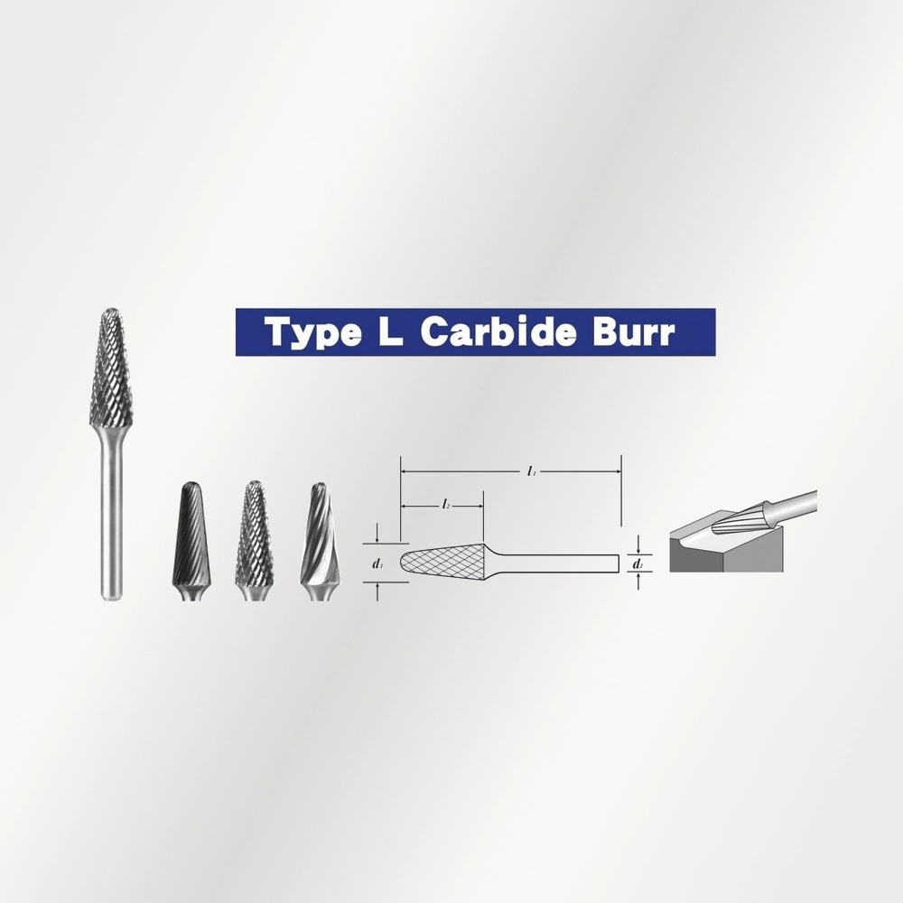 Carbide Burr Shape L (Cone 60°)