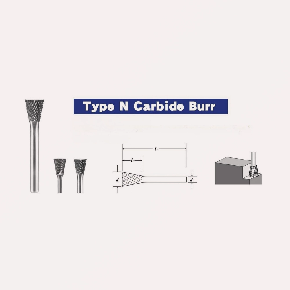 Carbide Burr Shape N inverted cone