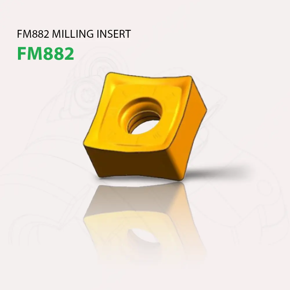 Hình ảnh thực tế mảnh insert SNMX1306Z dùng cho dao phay mặt FM882