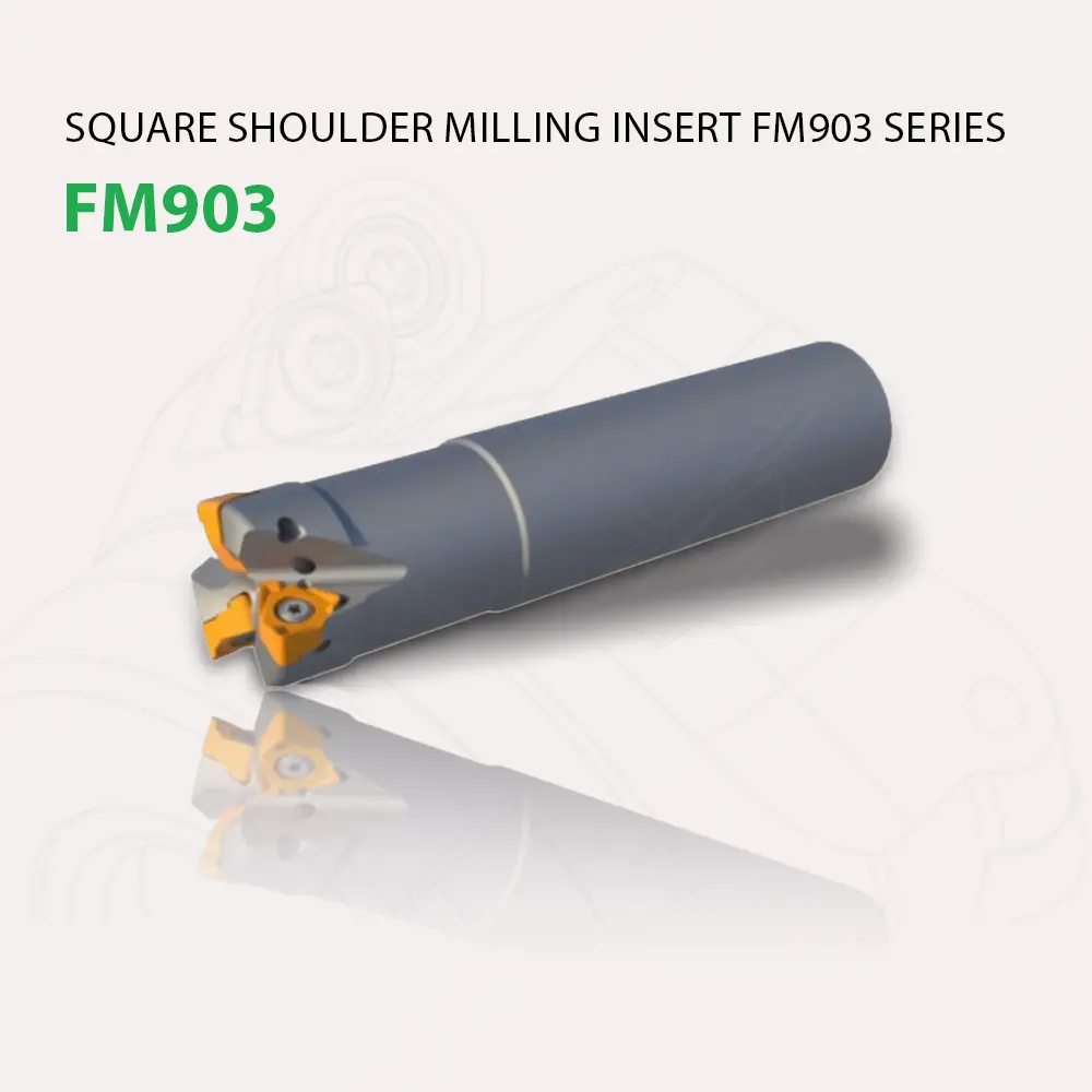 Dao phay vai vuông FM903 dạng cán trụ dùng mảnh WNMX0403