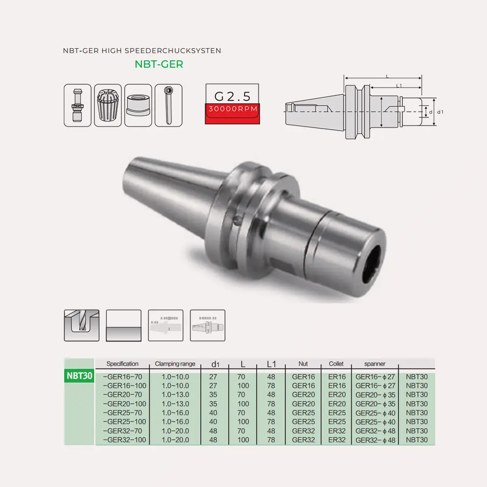 NBT-GER ER Collet Chuck - BT Taper